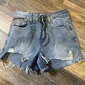 Cotton On high rise denim shorts size 4